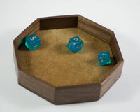 Dice Box, Rolling Tray, Walnut