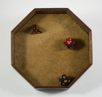 Dice Box, Rolling Tray, Walnut